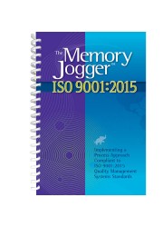 The Memory Jogger ISO 9001:2015: Implementing a Process Approach Compliant to ISO 9001: 2015  Quality Management Systems Standards